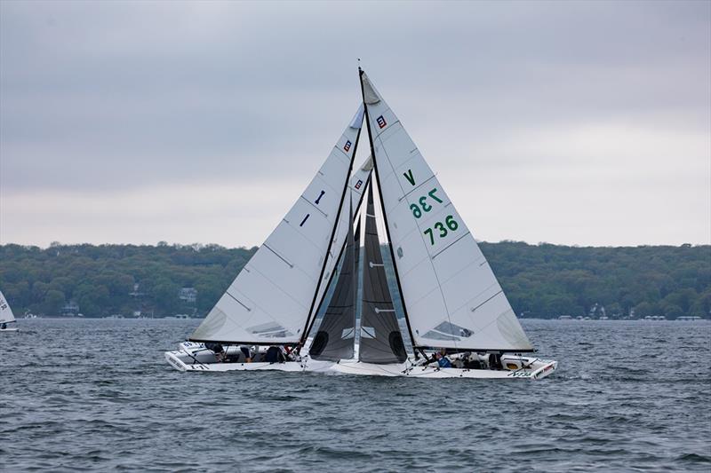 2018 Lake Geneva E Scow Spring Regatta photo copyright Melges / Hannah Lee Noll taken at Lake Geneva Yacht Club and featuring the Scow class