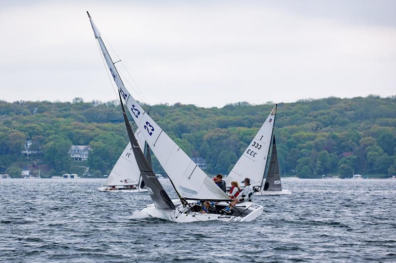 2018 Lake Geneva E Scow Spring Regatta photo copyright Melges / Hannah Lee Noll taken at Lake Geneva Yacht Club and featuring the Scow class