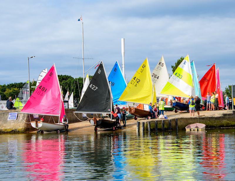 Scows launching - Youth Regatta Week at Royal Lymington photo copyright Alex & David Irwin / www.sportography.tv taken at Royal Lymington Yacht Club and featuring the Scow class