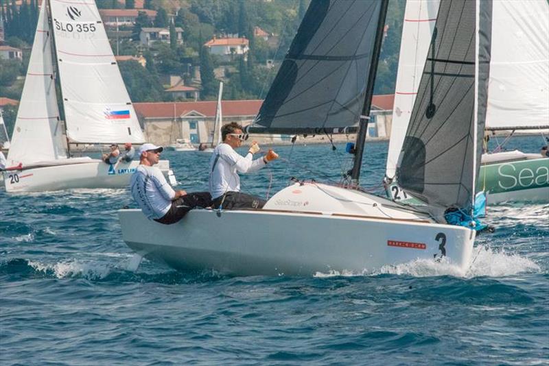 Harken Derm Seascape and First 18 Open European Championship photo copyright Jakica Jesih, GoSailing taken at GoSAILING and featuring the Seascape 18 class