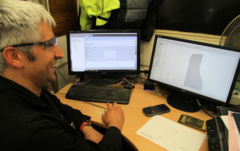 Andrew using SolidWorks - photo © Mark Jardine