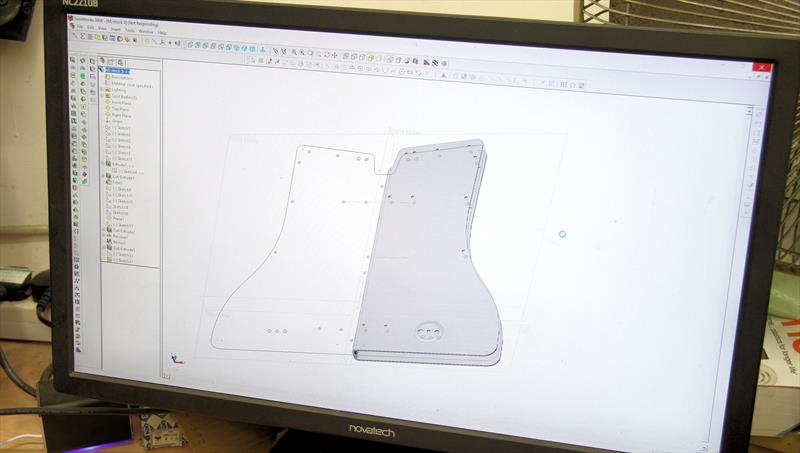 The rudder stock design in SolidWorks photo copyright Mark Jardine taken at  and featuring the  class