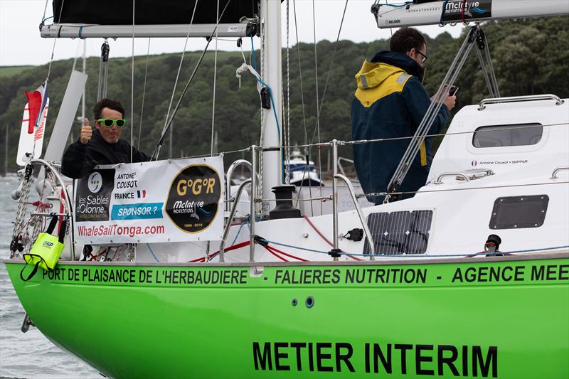 Antoine Cousot at the helm of his Biscay 36 Metier Interim photo copyright Dave Hart taken at  and featuring the  class