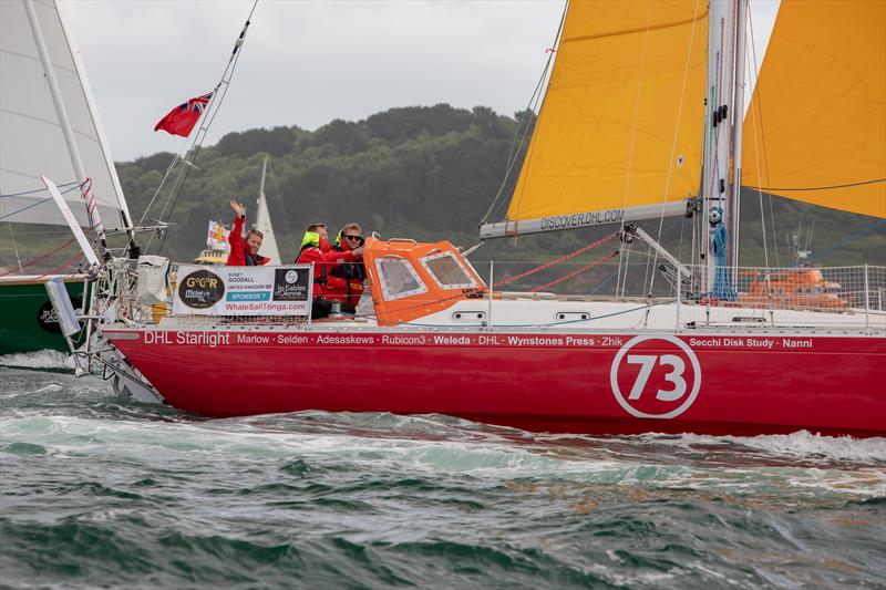 Susie undersail on her Rustler 36 DHL Starlight photo copyright Dave Hart taken at  and featuring the  class