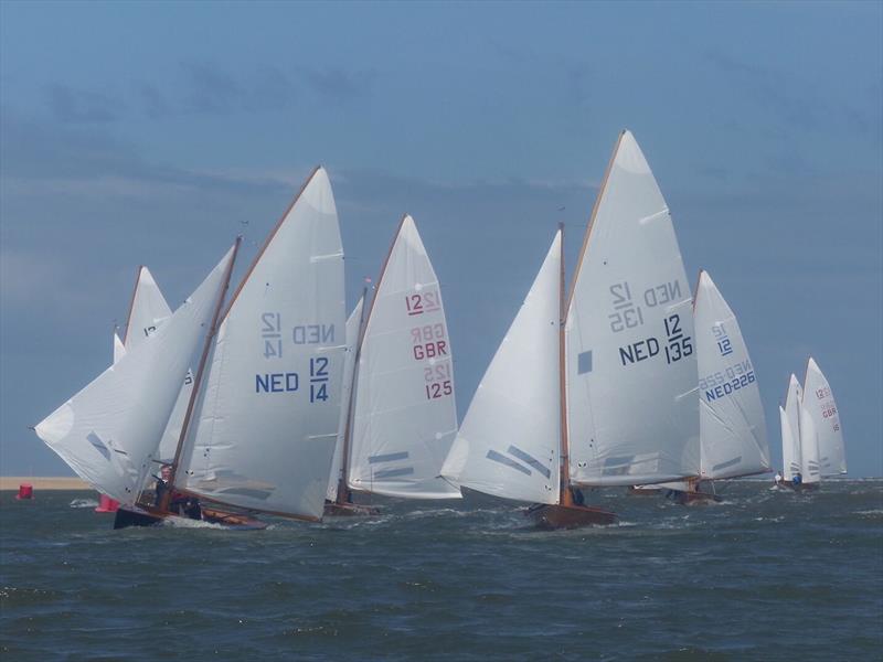 Dutch teams during the Sharpie Nationals at Wells SC photo copyright Zoe Dunford taken at Wells Sailing Club and featuring the Sharpie class