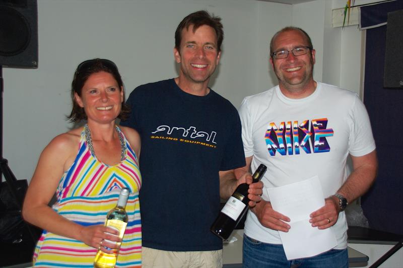 Nigel & Sarah Stuart finish 2nd in the Shearwater TT at the Isle of Sheppey photo copyright James Willmott taken at Isle of Sheppey Sailing Club and featuring the Shearwater class