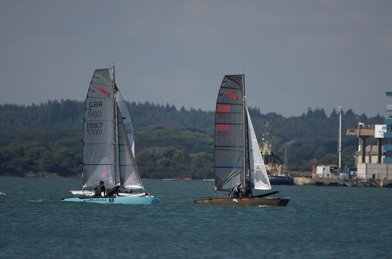 Shearwaters at the Weston Cat Open photo copyright James Willmott taken at Weston Sailing Club and featuring the Shearwater class