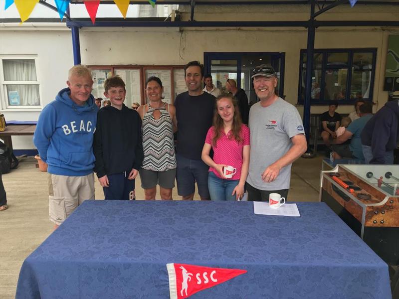 Prize winners in the Stone Shearwater TT photo copyright Sam Vaughan taken at Stone Sailing Club and featuring the Shearwater class