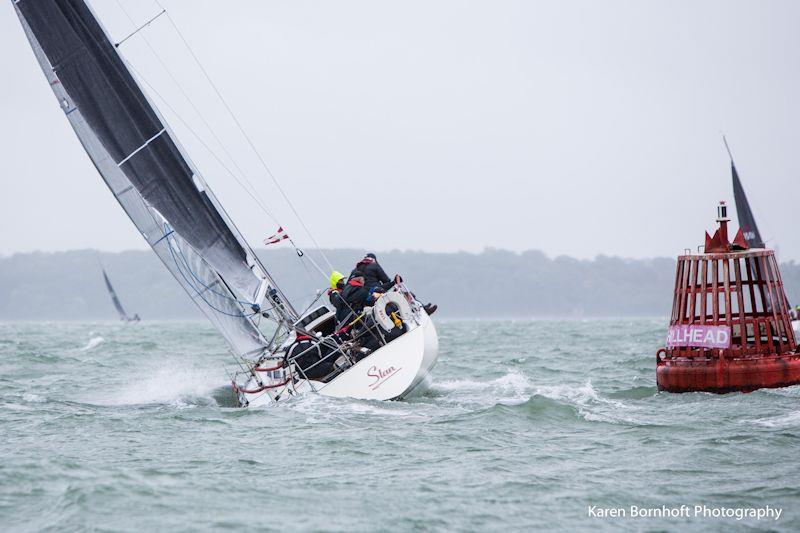 Stan the Boat on week 2 of the HYS Hamble Winter Series photo copyright Karen Bornhoft / www.karenbornhoft.com taken at Hamble River Sailing Club and featuring the Sigma 33 class