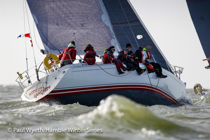 With Alacrity, Sigma 38 during HYS Hamble Winter Series Race Week 5 photo copyright Paul Wyeth / www.pwpictures.com taken at Hamble River Sailing Club and featuring the Sigma 38 class