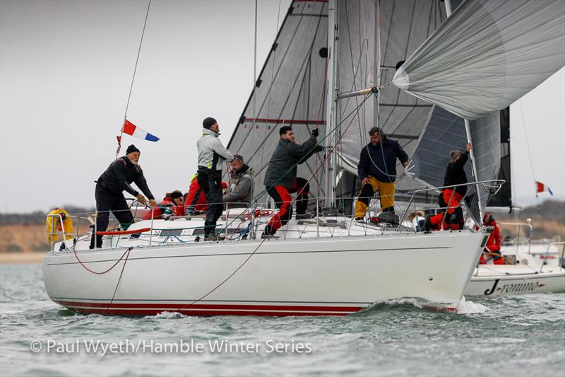 With Alacrity during HYS Hamble Winter Series Race Week 6 photo copyright Paul Wyeth / www.pwpictures.com taken at Hamble River Sailing Club and featuring the Sigma 38 class