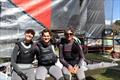 Zoe Dransfield, Jamie Stodart, Hugh Stodart © Manly Skiffs