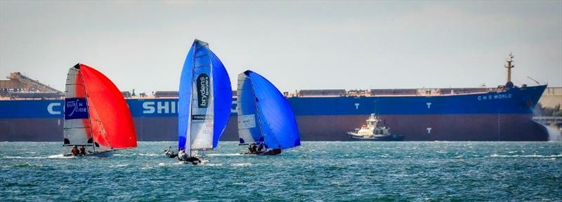 Aussie 13ft and 16ft Skiffs, sending it into the regatta season - NSW 13ft & 16ft Skiff Championships photo copyright Michael Chittenden taken at  and featuring the 16ft Skiff class