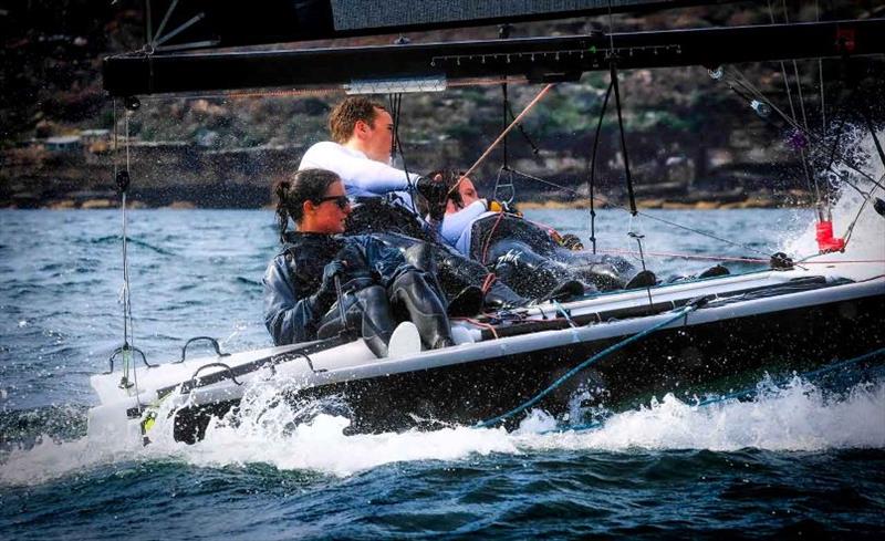 Lee Sails during the 2018 Peroni 13ft & 16ft Skiff Nationals out of MH16's - NSW 13ft & 16ft Skiff Championships - photo © Michael Chittenden / Middle Harbour 16ft Skiff Club