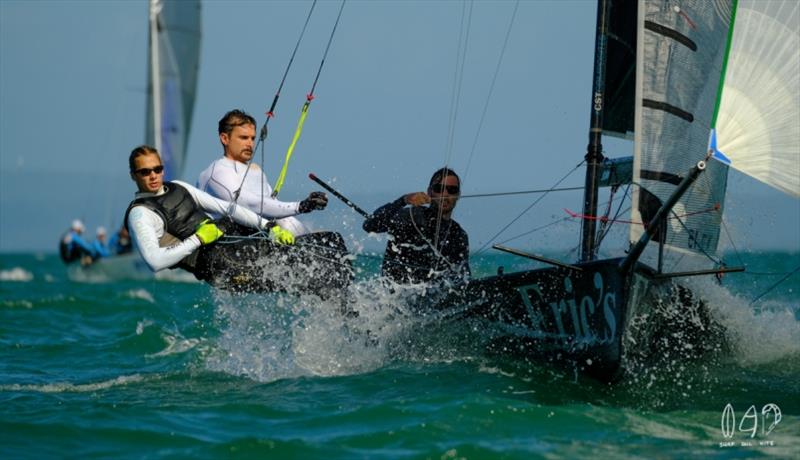 Aussie Skiffs 13 & 16 Footers National Championships, Day 1 - photo © Mitchell Pearson / SurfSailKite