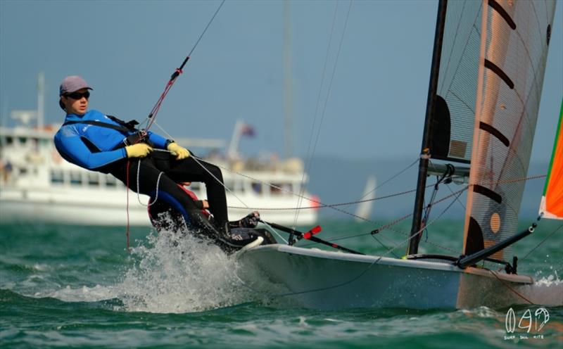 Aussie Skiffs 13 & 16 Footers National Championships, Day 5 photo copyright Mitchell Pearson / SurfSailKite taken at Darling Point Sailing Squadron and featuring the 16ft Skiff class