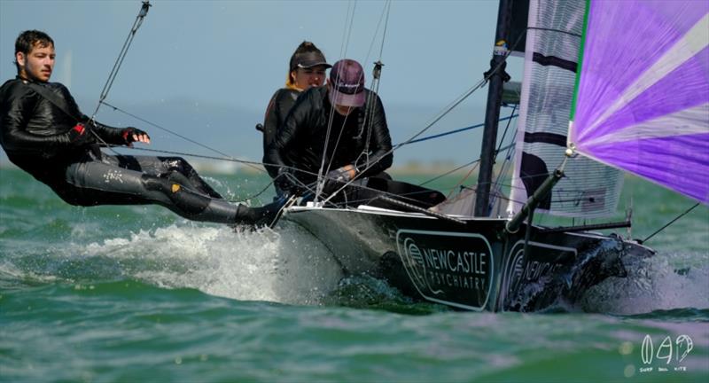 Aussie Skiffs 13 & 16 Footers National Championships, Day 5 photo copyright Mitchell Pearson / SurfSailKite taken at Darling Point Sailing Squadron and featuring the 16ft Skiff class