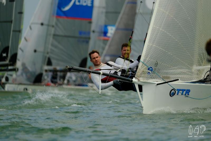 Day 6 - Aussie Skiffs 13 & 16 Footers National Championships photo copyright Mitchell Pearson / SurfSailKite taken at Darling Point Sailing Squadron and featuring the 16ft Skiff class