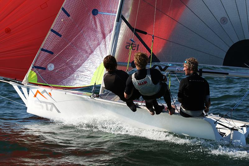 16s Newcastle Harbour - SAILFEST Newcastle Regatta photo copyright Mark Rothfield taken at Newcastle Cruising Yacht Club and featuring the 16ft Skiff class