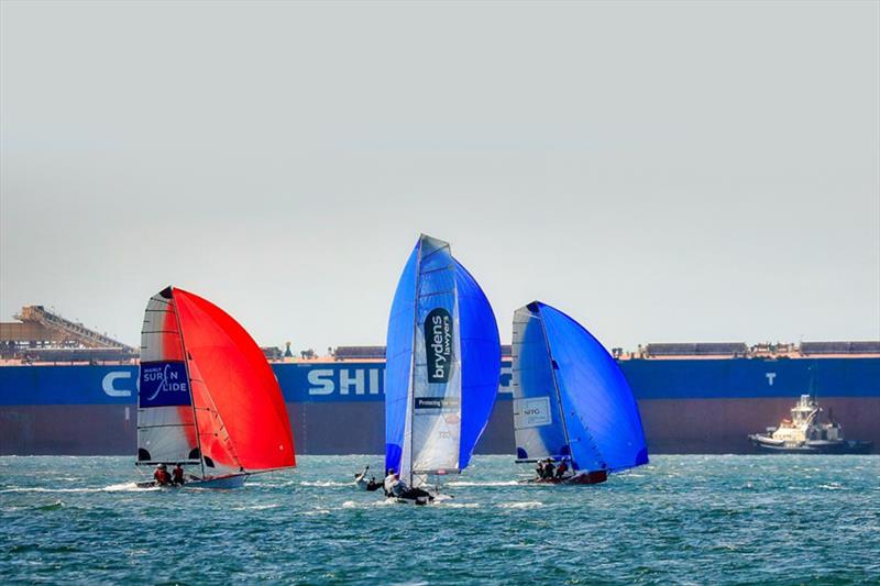 Port Hunter sailing  - Sailfest Newcastle Regatta photo copyright Michael Chittenden taken at Port Hunter 16ft Sailing Club and featuring the 16ft Skiff class