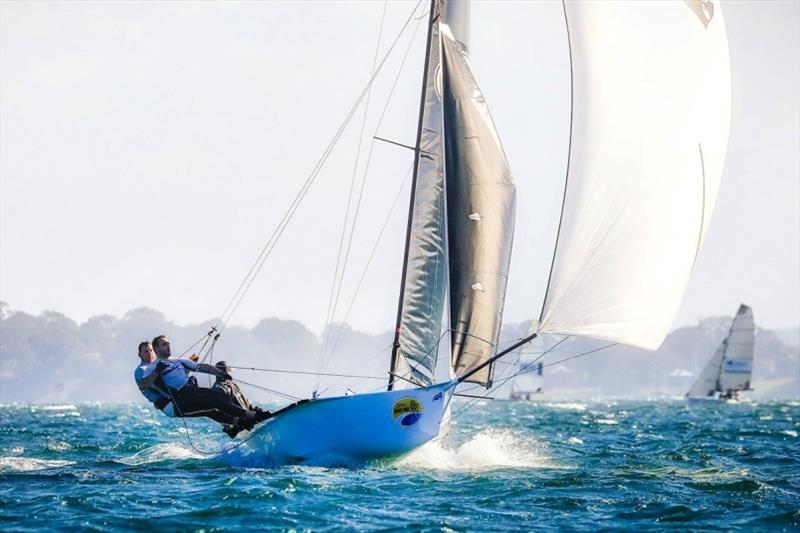 Southern Beaches Rugby photo copyright Michael Chittenden taken at Port Stephens Sailing and Aquatic Club and featuring the 16ft Skiff class