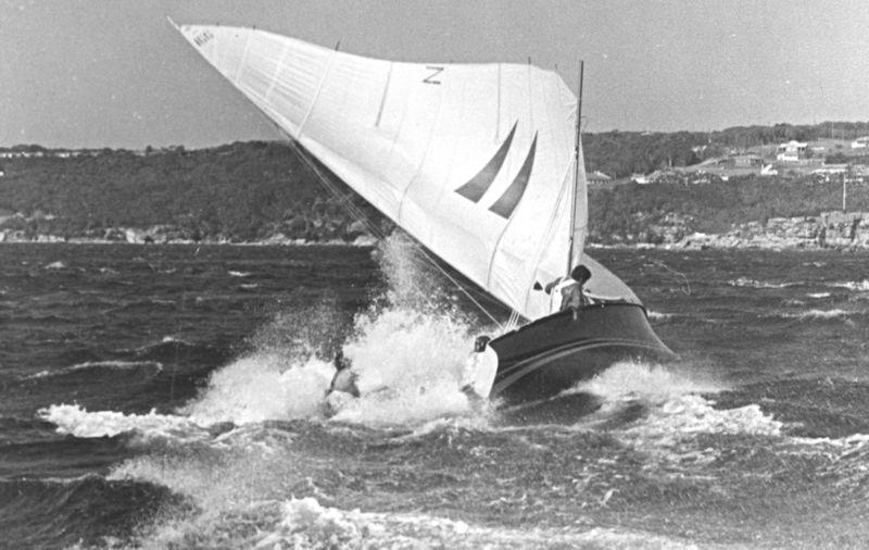 'Friday' in the Manly 16ft Skiff Club Regatta - 3 Oct 1971 photo copyright Mike Fletcher taken at Manly 16ft Skiff Sailing Club and featuring the 16ft Skiff class