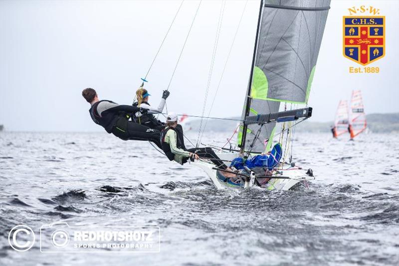 Zhik Combined High Schools Sailing Championships photo copyright Red Hot Shotz Sports Photography / Chris Munro taken at Belmont 16ft Sailing Club and featuring the 16ft Skiff class