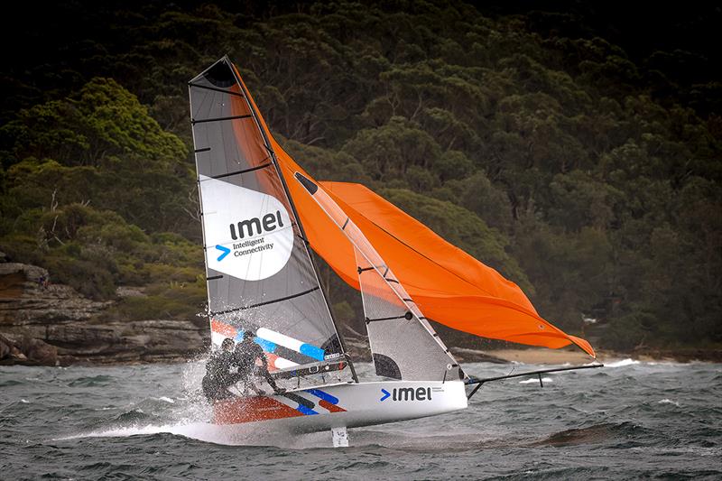 IMEI  - Red Pumps Australian Skiff Championships photo copyright Michael Chittenden taken at Belmont 16ft Sailing Club and featuring the 16ft Skiff class