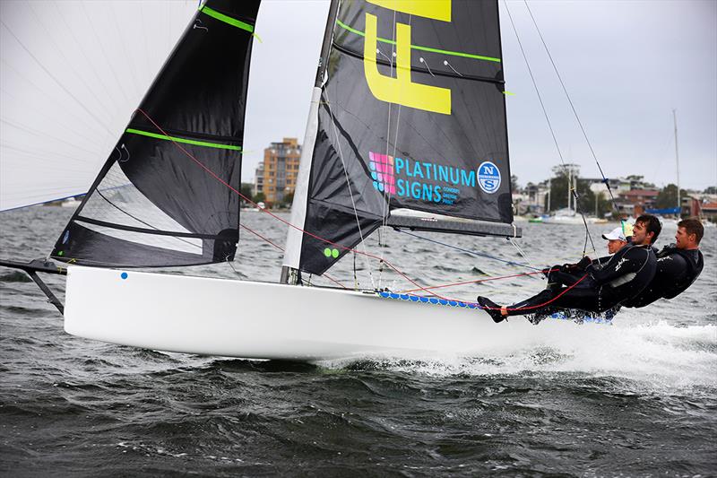 Fluid  - Red Pumps Australian Skiff Championships photo copyright Mark Rothfield taken at Belmont 16ft Sailing Club and featuring the 16ft Skiff class