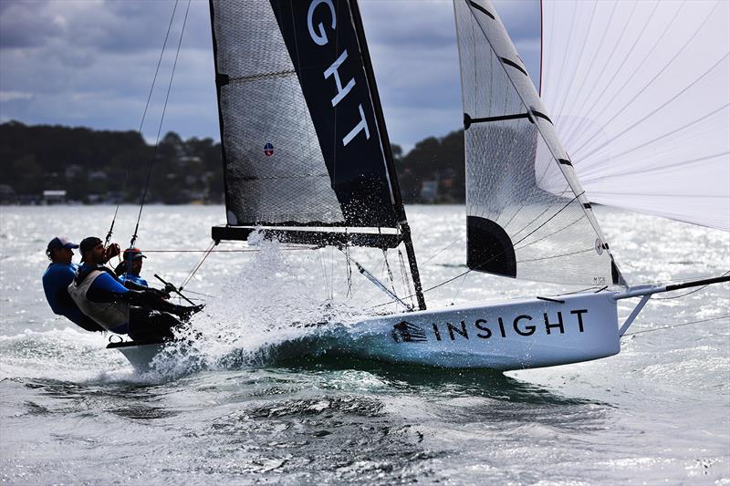 Insight on day 3 of the Red Pumps 16ft Skiff Australian Championships 2021-22 photo copyright Mark Rothfield taken at Belmont 16ft Sailing Club and featuring the 16ft Skiff class