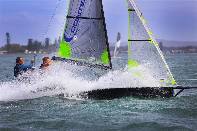 Contender 2nd in Race 7 on day 4 of the Red Pumps 16ft Skiff Australian Championships 2021-22 - photo © Mark Rothfield