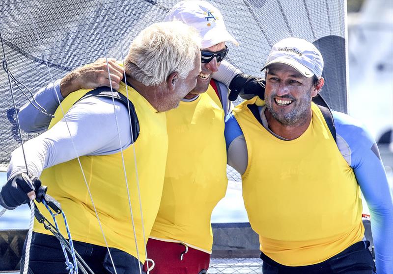 Winners - Ronstan - Nathan Wilmot, Brett Davis and Malcolm Page photo copyright Michael Chittenden taken at Belmont 16ft Sailing Club and featuring the 16ft Skiff class