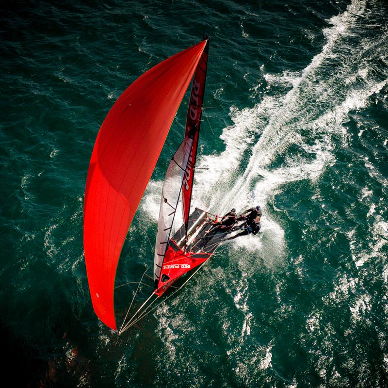 16ft Skiff - Opening Heat of Manly's 2022/23 Club Championship  photo copyright Michael Chittenden taken at Manly 16ft Skiff Sailing Club and featuring the 16ft Skiff class