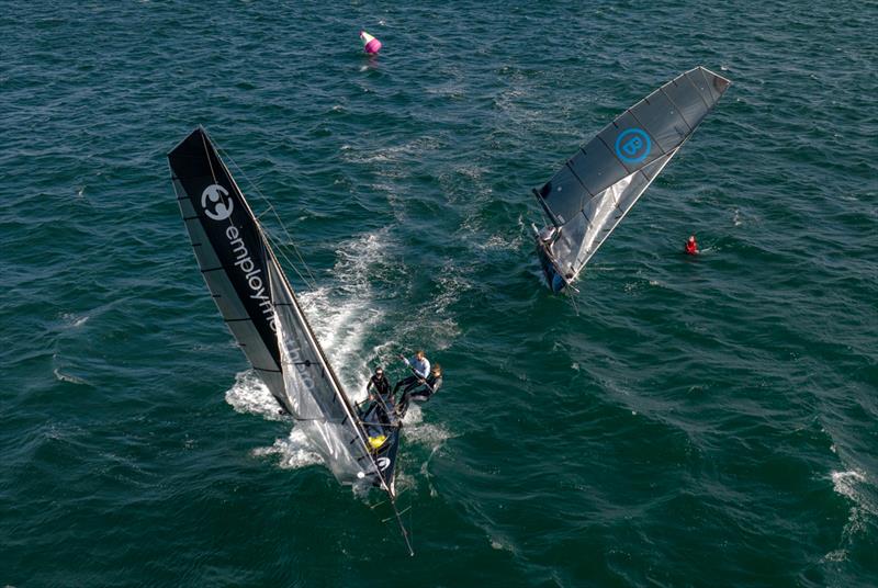 16ft Skiff - Opening Heat of Manly's 2022/23 Club Championship  photo copyright Michael Chittenden taken at Manly 16ft Skiff Sailing Club and featuring the 16ft Skiff class