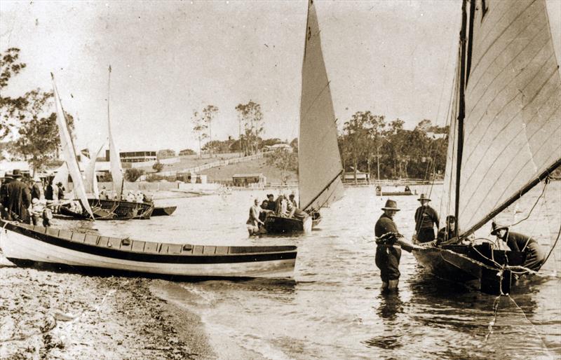 Rigging for the First Race on 7th October 1922 - photo © Belmont 16s