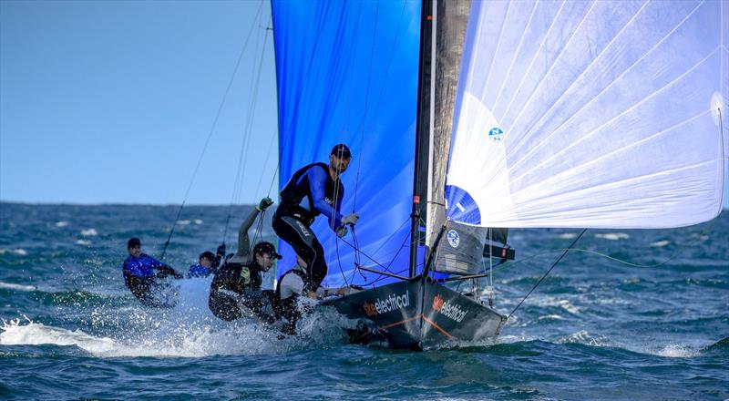 SKE Electrical on day 5 of the 2023 Australian 16ft Championships - photo © SailMedia