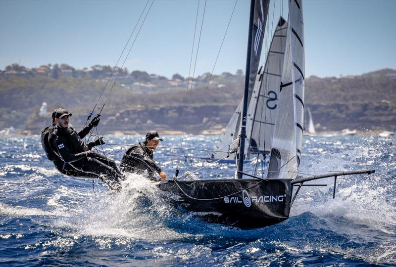 SailRacing on day 5 of the 2023 Australian 16ft Championships photo copyright SailMedia taken at Manly 16ft Skiff Sailing Club and featuring the 16ft Skiff class