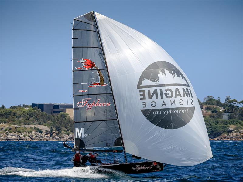 Typhoon on day 5 of the 2023 Australian 16ft Championships photo copyright SailMedia taken at Manly 16ft Skiff Sailing Club and featuring the 16ft Skiff class