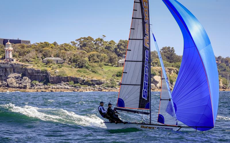 Botany Access - Australian 16ft Skiff Championships photo copyright SailMedia taken at Manly 16ft Skiff Sailing Club and featuring the 16ft Skiff class