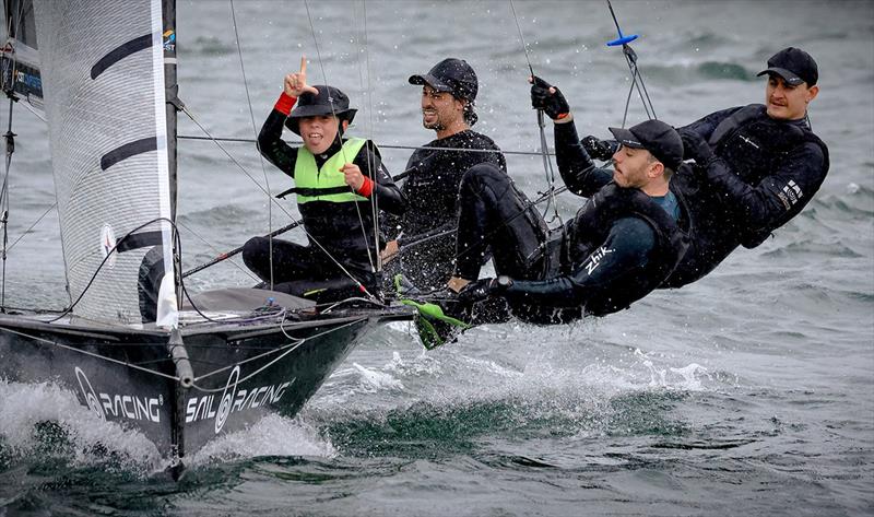 Swap day at Manly16s photo copyright Sail Media taken at  and featuring the 16ft Skiff class