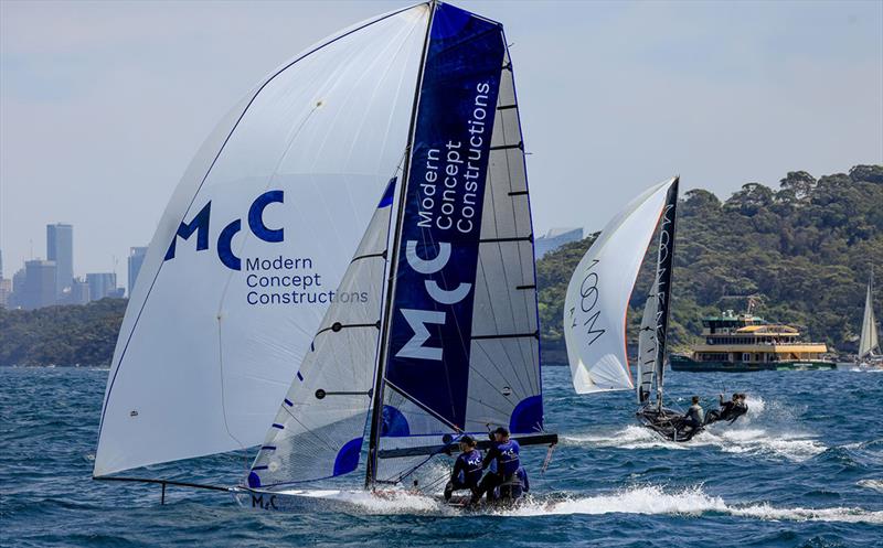 MCC - Gerard Smith Chris Williams Jackson Cranfield -  2023 Port Jackson 16ft Skiff Championship photo copyright Sail Media taken at Manly 16ft Skiff Sailing Club and featuring the 16ft Skiff class