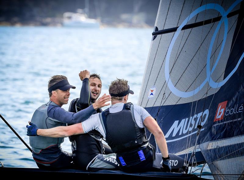 Daniel Turner Matt Stenta Simon Hoffman -  2023 Port Jackson 16ft Skiff Championship photo copyright Sail Media taken at Manly 16ft Skiff Sailing Club and featuring the 16ft Skiff class