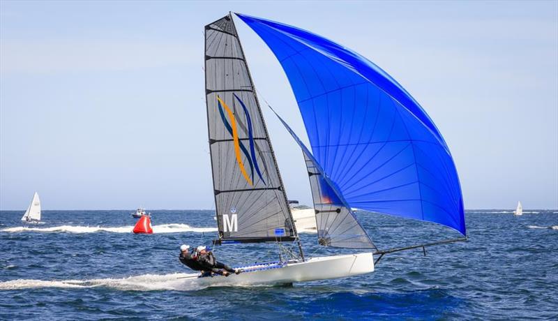 Fluid Building - Handicap Winner photo copyright SailMedia taken at Manly 16ft Skiff Sailing Club and featuring the 16ft Skiff class