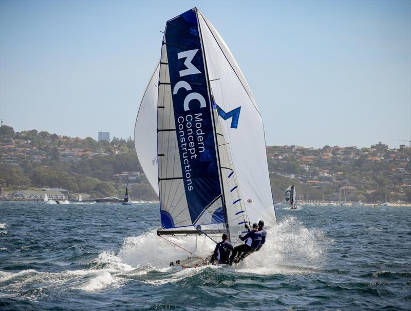 Modern Concept Constructions - 3rd Place  photo copyright SailMedia taken at Manly 16ft Skiff Sailing Club and featuring the 16ft Skiff class