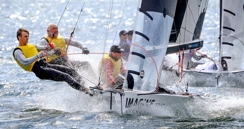 13' & 16' Skiff National Championships Day 3 - Imagine Signage photo copyright SailMedia taken at St George Sailing Club and featuring the 16ft Skiff class