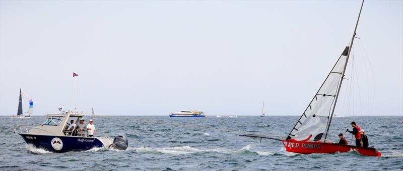 Volunteer fleet photo copyright SailMedia taken at Manly 16ft Skiff Sailing Club and featuring the 16ft Skiff class