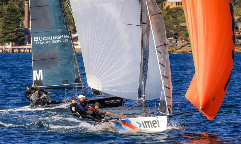 IMEI (Joel Beashel, Trent Barnabas & Rob Napper) during the Manly 13ft Skiff and 16ft Skiff Season Opener - photo © Michael Chittenden