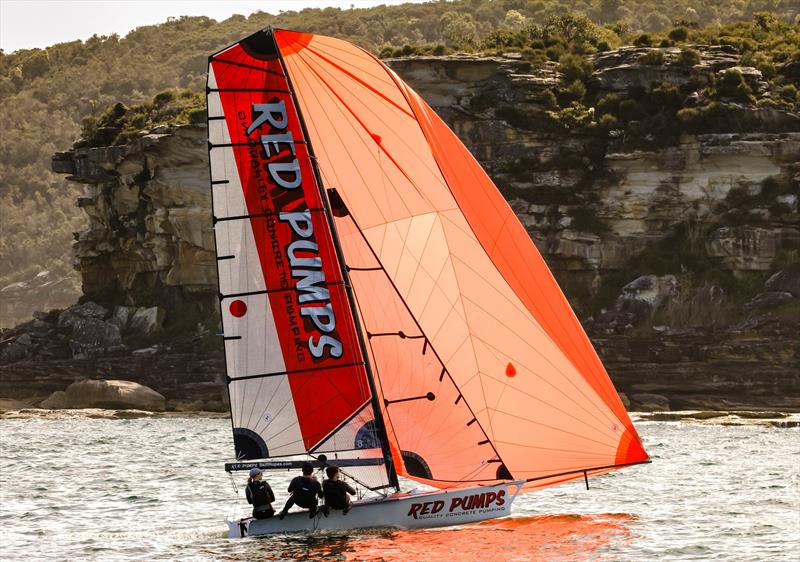 Port Jackson Championships - Zoe Dransfield, Tom Slingsby & Jamie Stodart on Red Pumps Red - photo © Michael Chittenden SailMedia