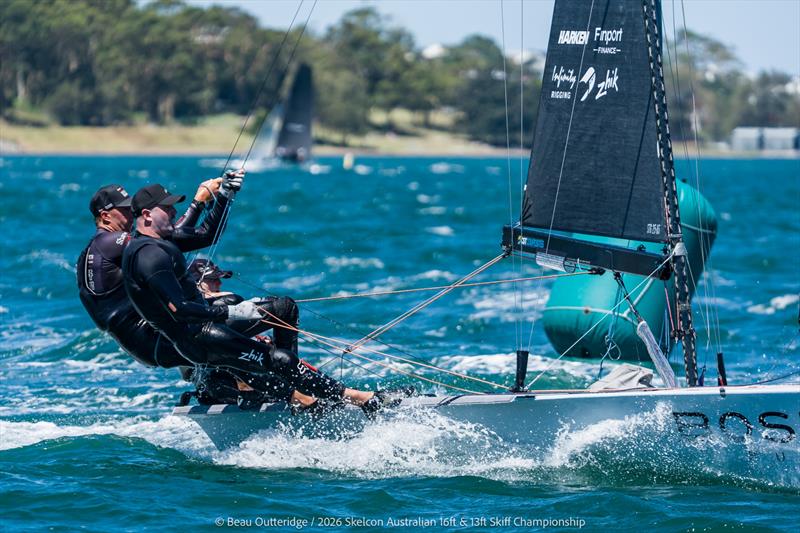 Skelcon Australian 16ft & 13ft Skiff Championship Day 5 photo copyright Beau Outteridge taken at Belmont 16ft Sailing Club and featuring the 16ft Skiff class