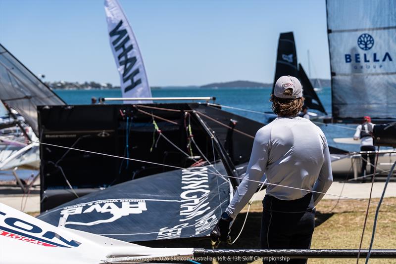 Skelcon Australian 16ft & 13ft Skiff Championship Day 5 photo copyright Beau Outteridge taken at Belmont 16ft Sailing Club and featuring the 16ft Skiff class